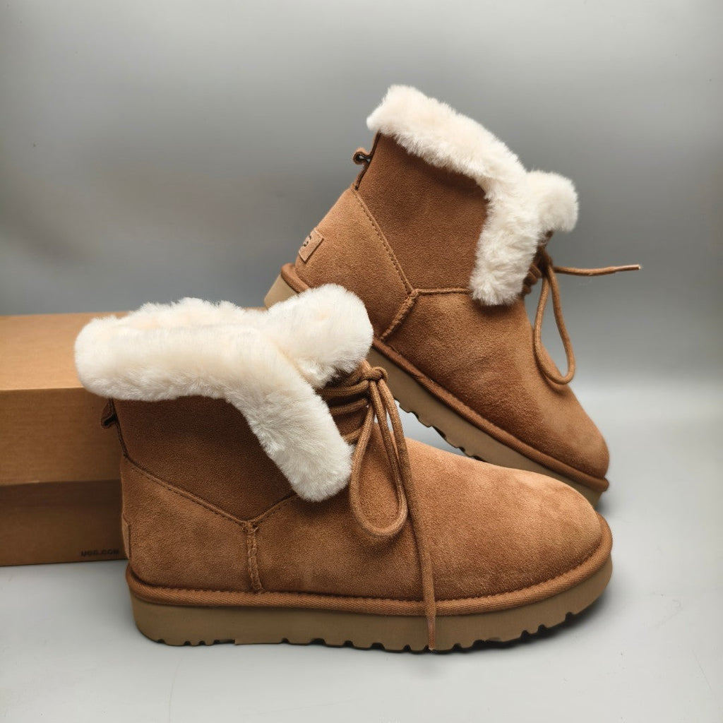 Chestnut Mid-Top Lace-Up Casual Sneakers — New Arrival | In Stock