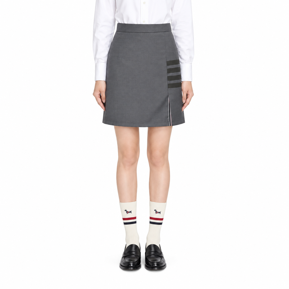 Women's 4-Bar Tailored Mini Skirt | Thom Browne