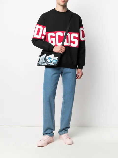 GCDS Large logo print jumper