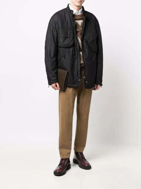 Barbour multi-pocket zip-up jacket