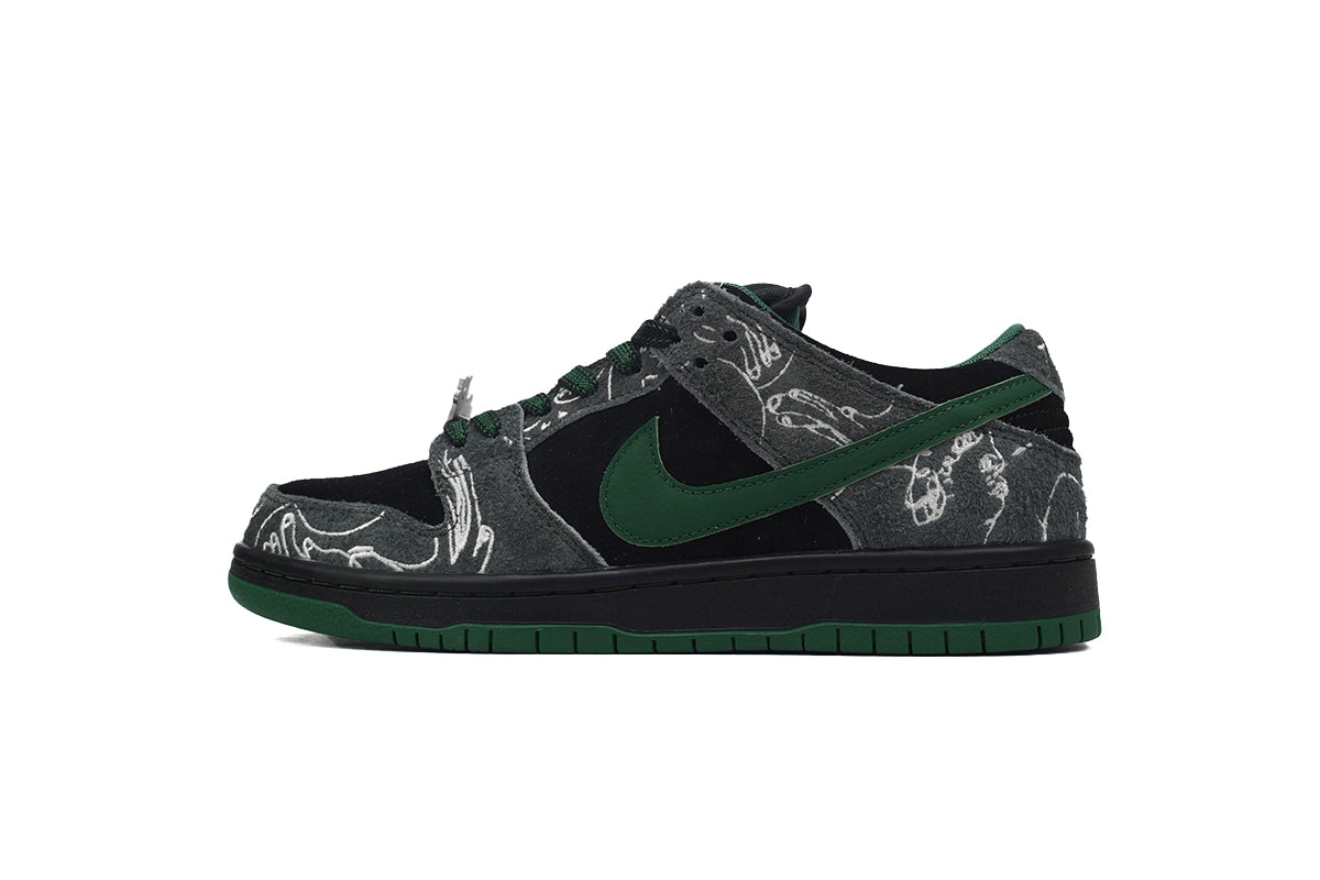 Nike Dunk SB Low THERE Skateboards Black Gorge Green HF7743-001