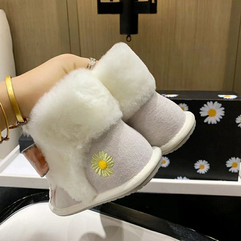 Daisy Chain Ribbon Snow Boot — Milkshake White | New Arrival | In Stock