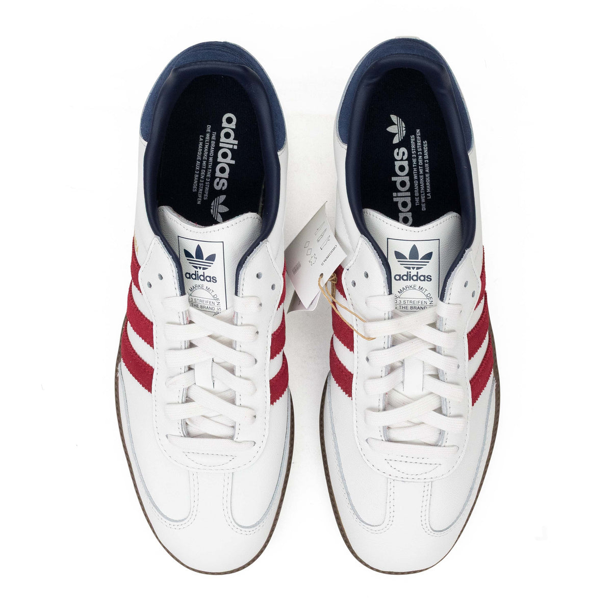WHITE/RED/INDIGO SAMBA OG SNEAKERS