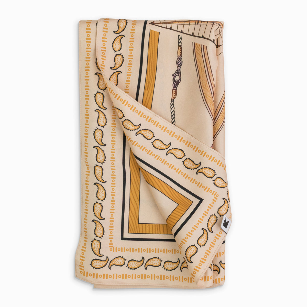 MULTICOLOR NAUTICA PRINTED SCARF