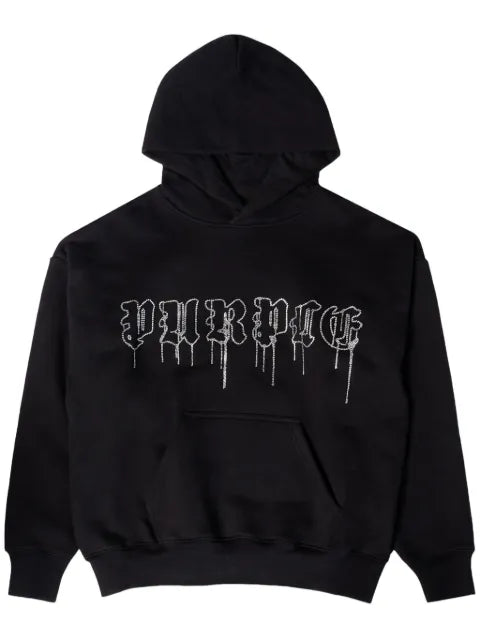 Purple Brand Crystal Gothic Drip hoodie