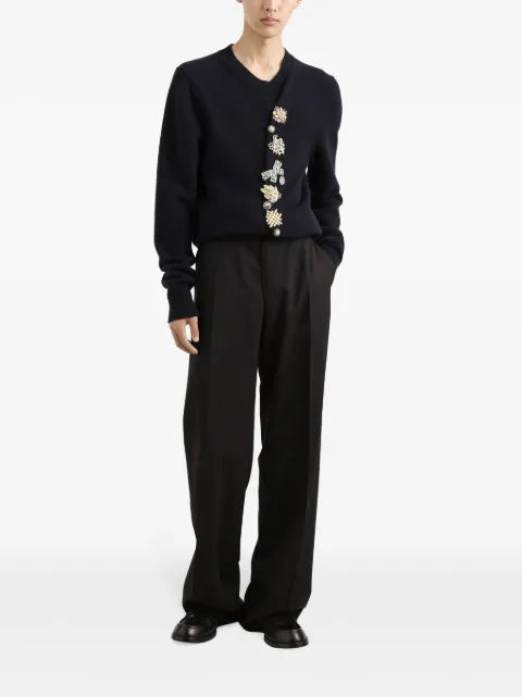 Dolce & Gabbana brooch-detail jumper