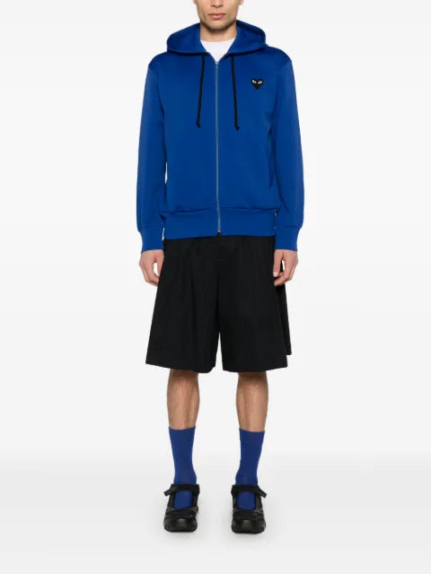 Comme Des Garçons Play heart-emblem zip-up hoodie