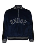RHUDE quarter-zip varsity jacket