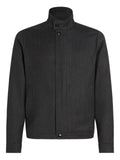 Zegna high-neck wool jacket
