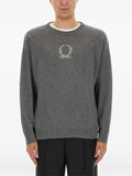 Moschino embroidered crew-neck sweater