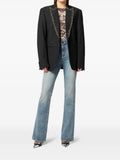 Philipp Plein studded-lapel blazer