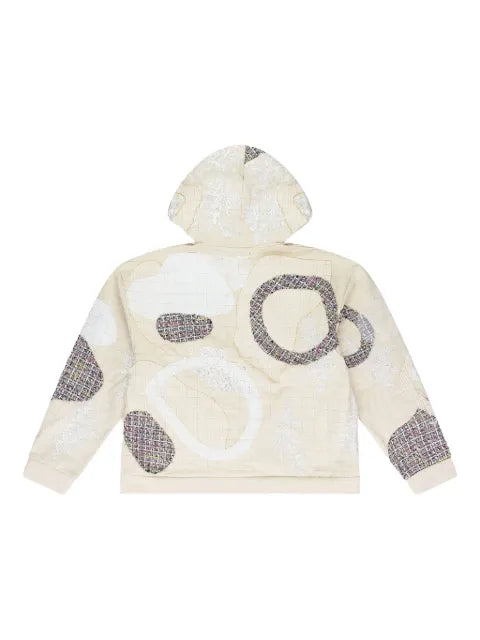 Who Decides War Tweed Patchwork hoodie