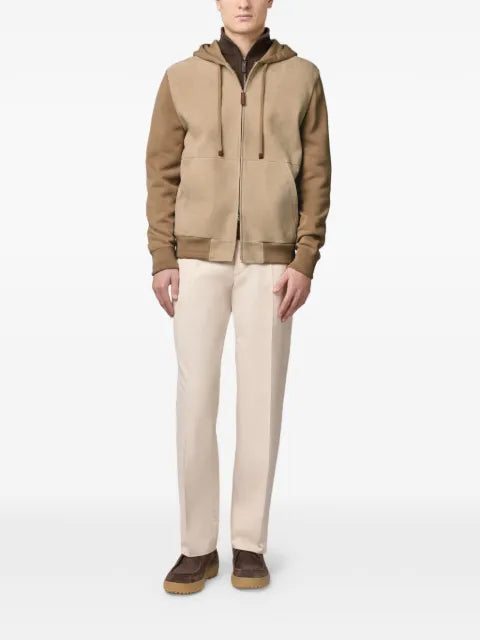 Tod's hooded zip-up bomber jacket