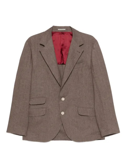 Brunello Cucinelli Délavé linen deconstructed Cavallo blazer
