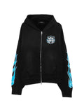 AMIRI MA flames zip hoodie