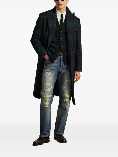 Polo Ralph Lauren Blackwatch-check V-neck cardigan