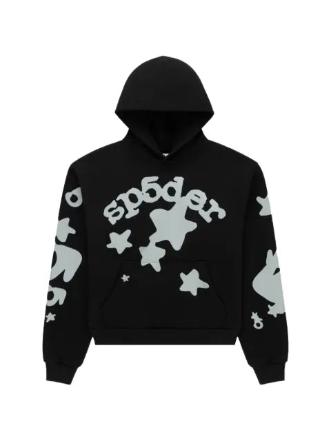 SP5DER reflective-detail hoodie