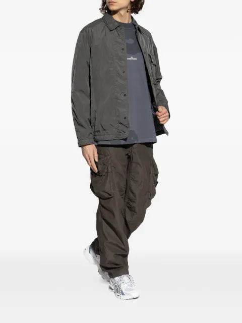Stone Island 1200002 crinkle reps NY regular-fit padded overshirt with pocket