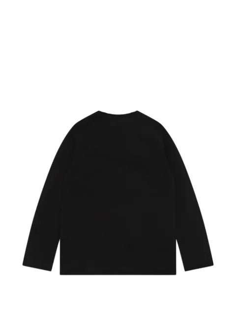 Black Comme Des Garçons cutout crew-neck knitwear