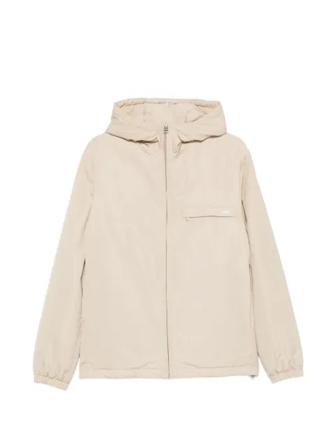 SANDRO logo-detail zip-up jacket