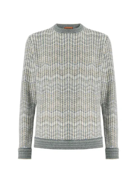 Missoni cashmere and viscose zig zag pullover