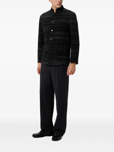Missoni striped wool and viscose knit jacket