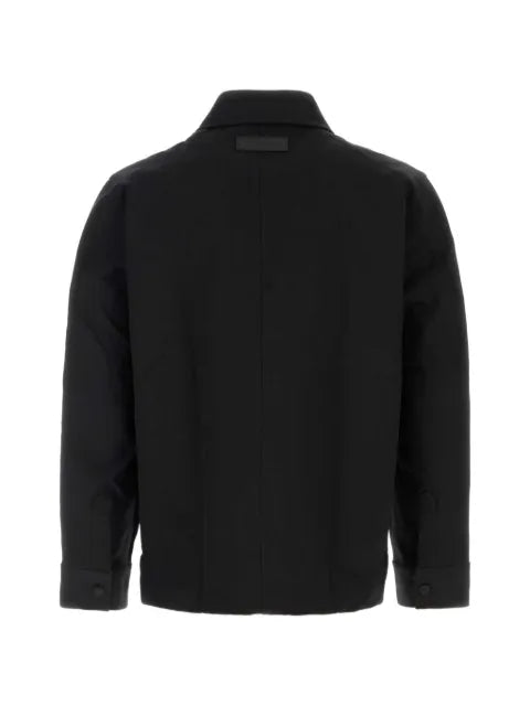 Givenchy couture seam overshirt in cotton with checked reverse