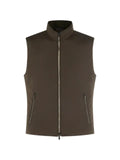 Moorer high-neck zip-up gilet