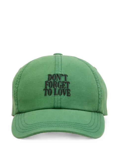 AMI Paris Don't Forget To Love cotton baseball cap