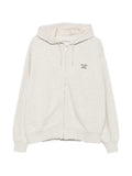 Drôle De Monsieur logo-print zip-up hoodie