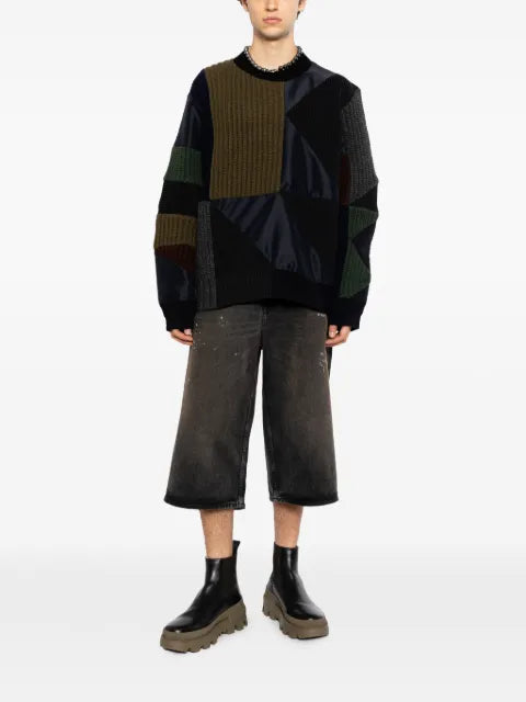 sacai Saicai x A.P.C. quilts sweater