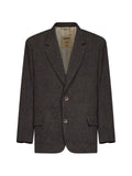 Uma Wang chevron-pattern single-breasted blazer