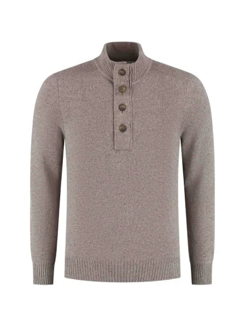 Gran Sasso button-fastening high-neck sweater