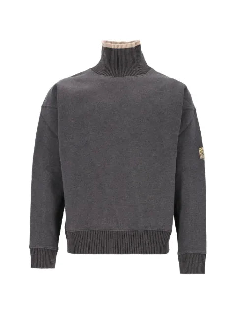 MARANT high-neck logo-patch sweater