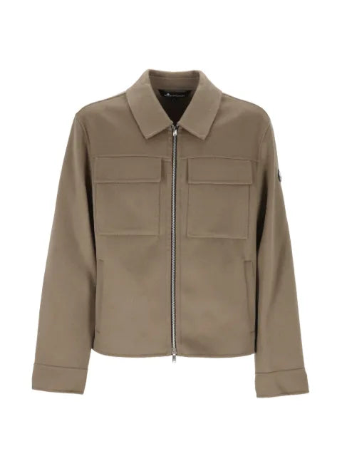 Moose Knuckles zip-up flap-pocket jacket