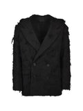 FILTH Boro Jacquard double-breasted jacket