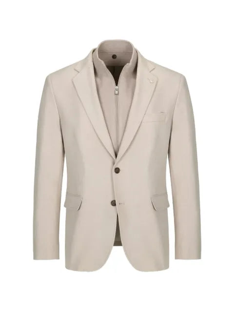 Manuel Ritz layered single-breasted jacket