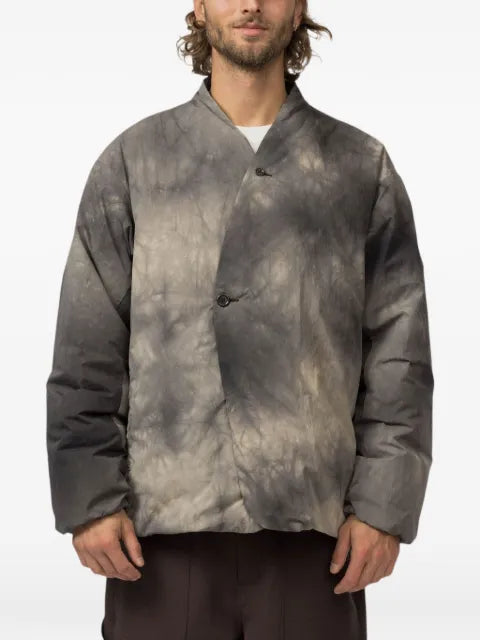 Snow Peak shibori-dyed down jacket