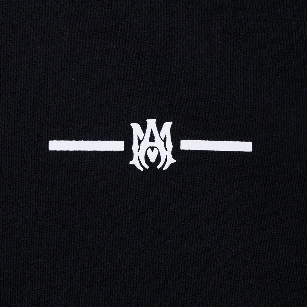 Black Micro MA Bar Hoodie