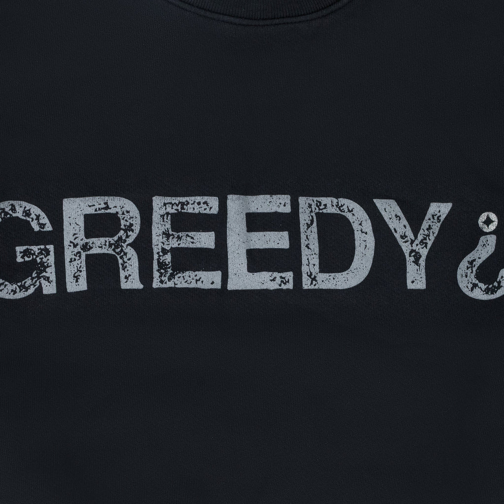 Black 'Greedy ?' Crewneck
