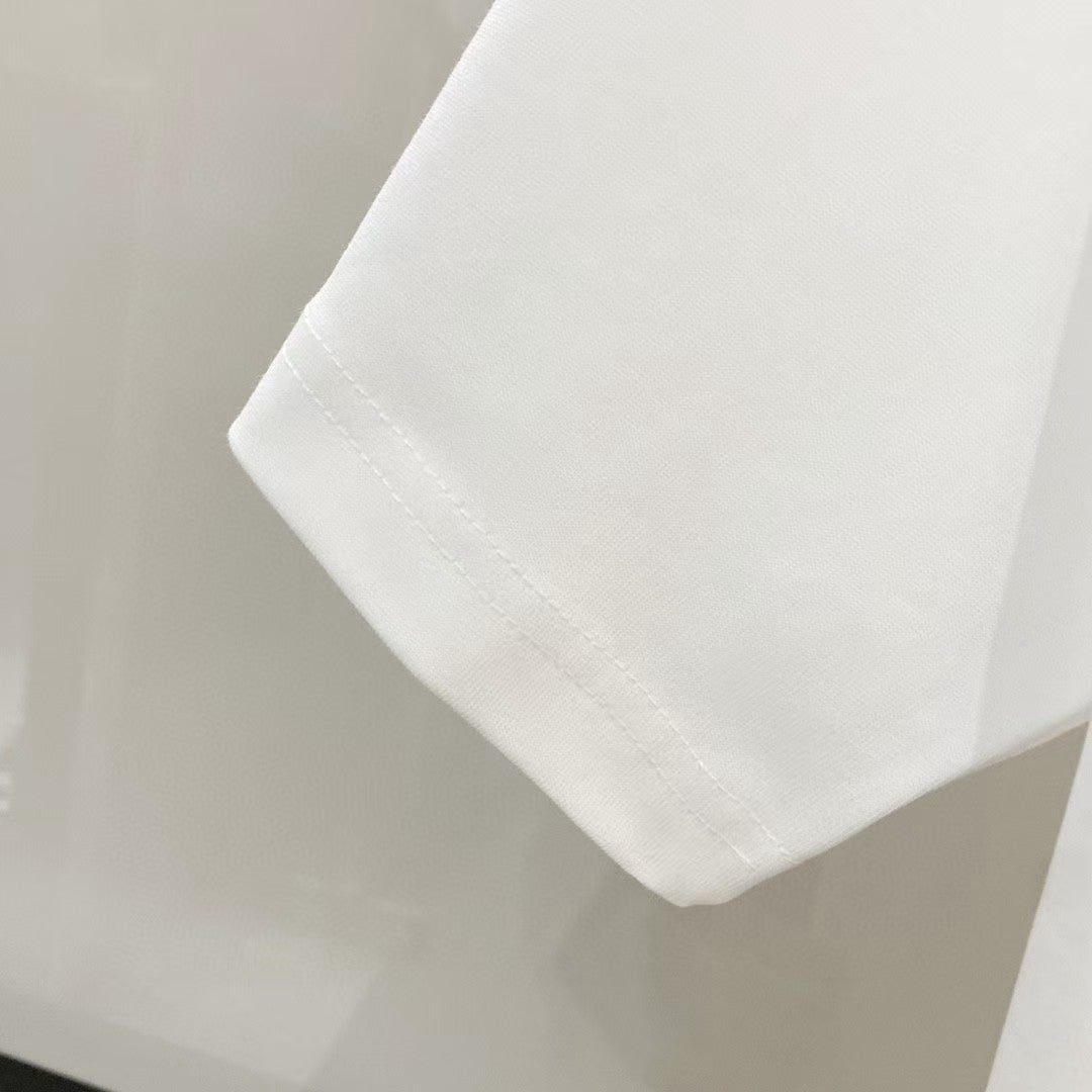 AMIRI Symmetrical Tribal Graphic Crew Neck Short‑Sleeve T‑Shirt