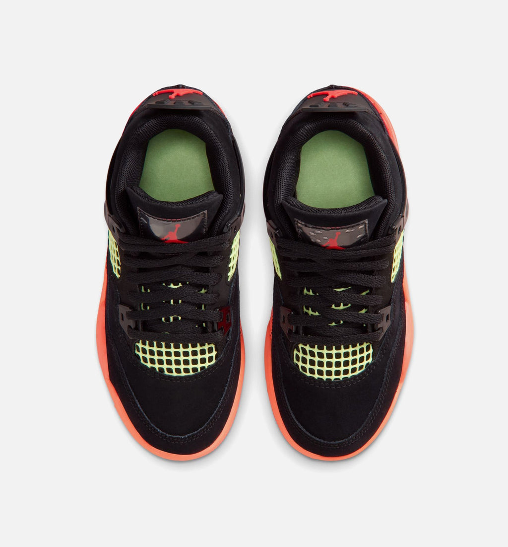 Air Jordan 4 Retro Black Infrared 23 Preschool – Black/Infrared 23/Bright Mango