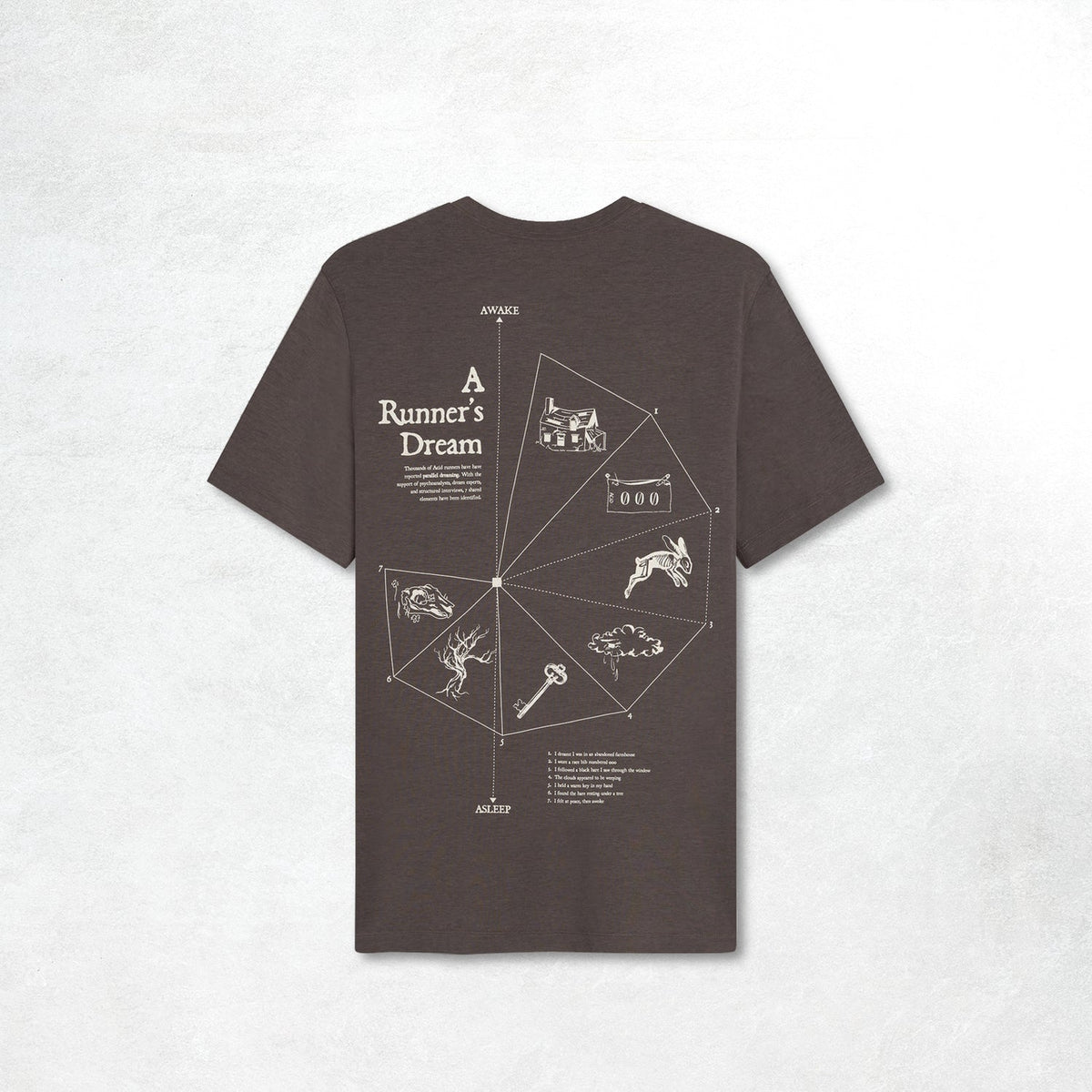Acid Running A Runner's Dream T-Shirt: Shadow Taupe