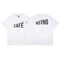 Gallery Dept T-Shirt Letter Pattern Washed Old Short Sleeve T-Shirt