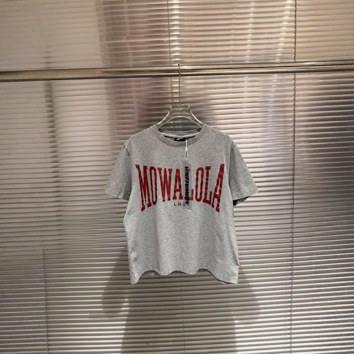 Mowalola Vintage Varsity Letter Graphic Crew Neck T-Shirt Unisex