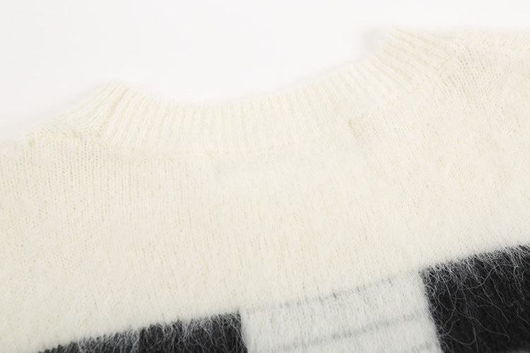 Off-White Black Arrow Gradient Crewneck Knit Sweater