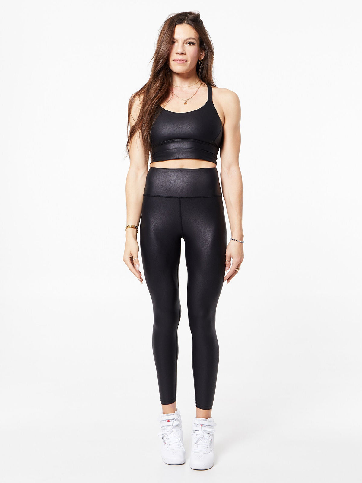 LEATHER EFFECT PODIUM TIGHT