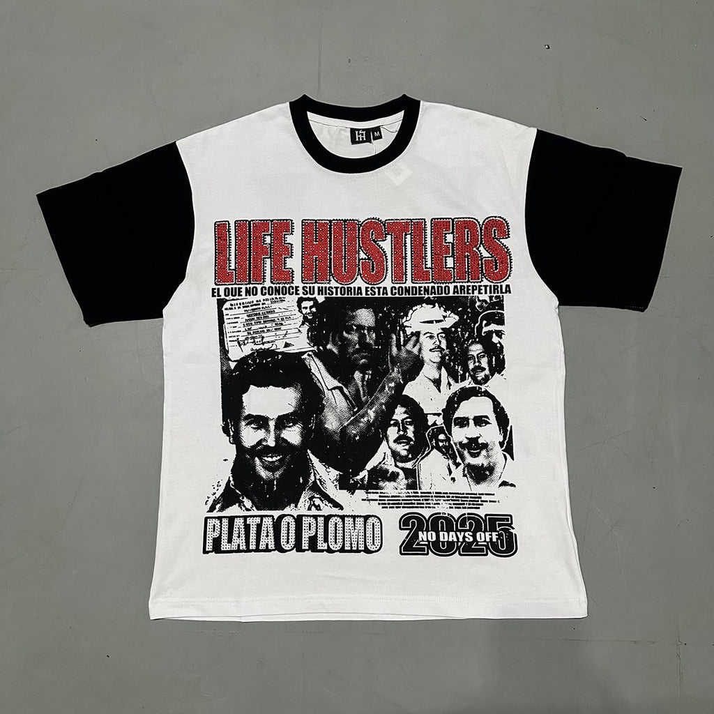 Life Hustlere Plata o Plomo Graphic T-Shirt