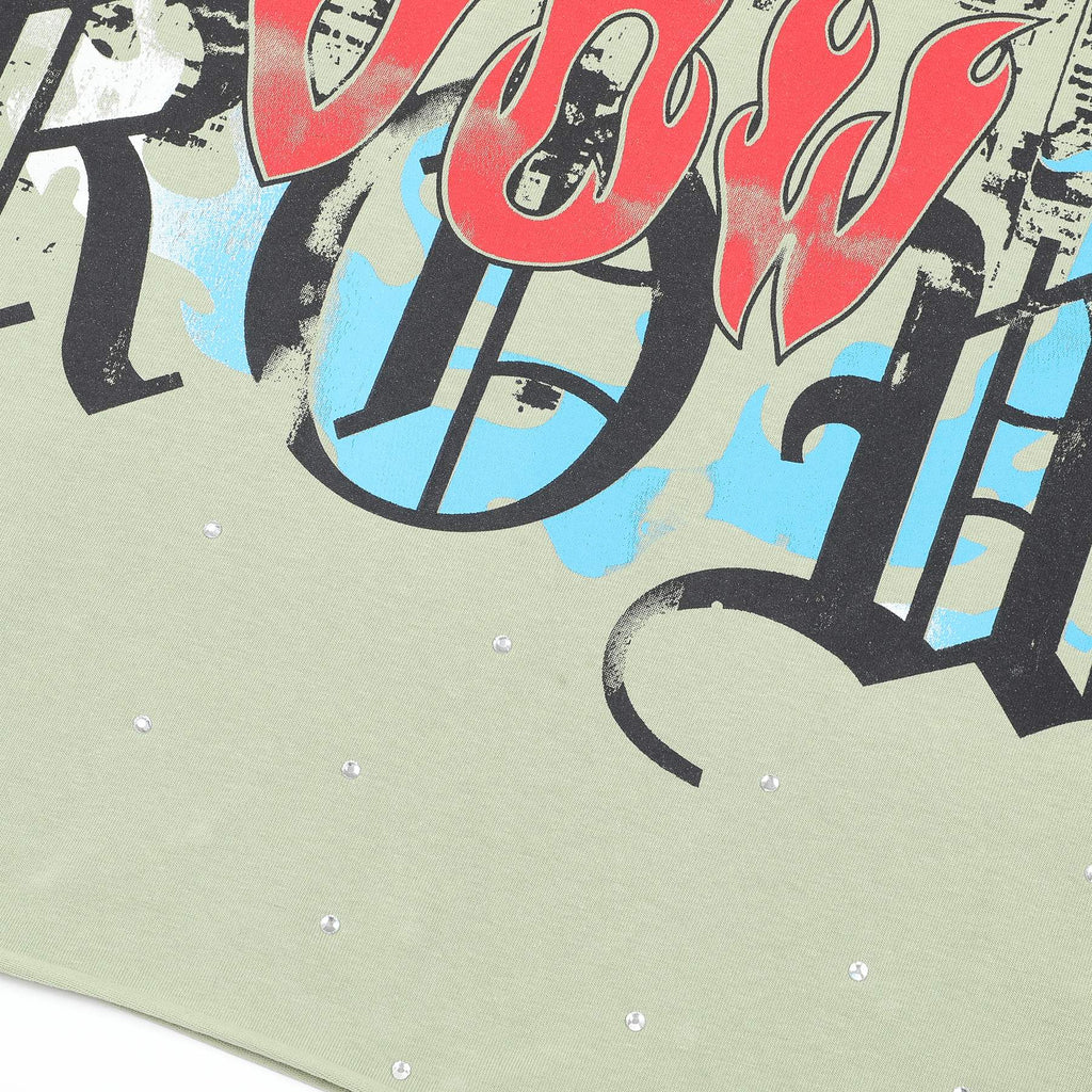 FIRST ROW Sacred Heart Cropped T-Shirt