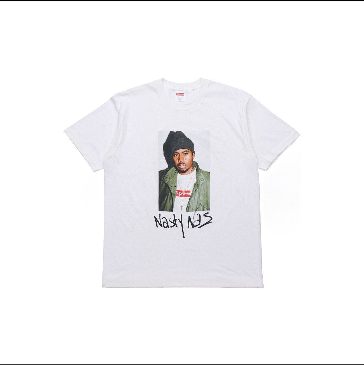 Supreme Nas Portrait Graphic T-Shirt
